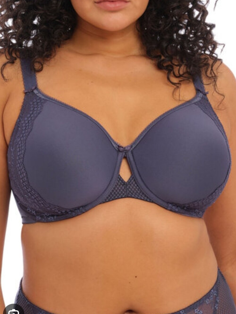Elomi Charley  38I  (6D)  Spacer Bra Storm Grey